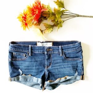 Abercrombie & Fitch | distressed denim shorts